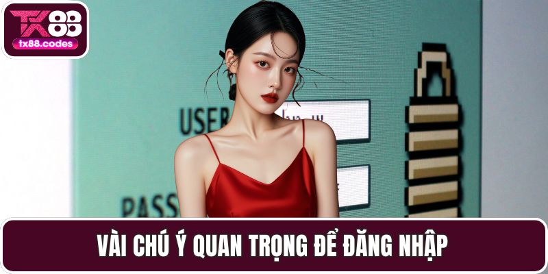 Vài chú ý quan trọng để đăng nhập